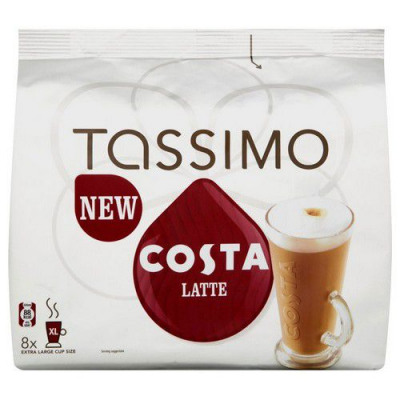 Tassimo Costa Latte Coffee 8x 239.2g Capsules Pack 5