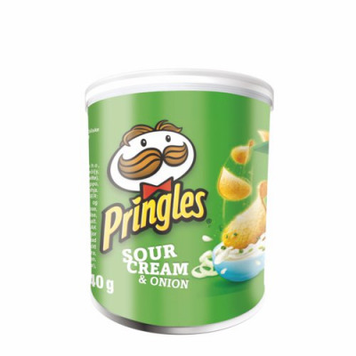 Pringles PopnGo Salt and Vinegar Crisps Unique Shape Well-seasoned Non-greasy Pack 12