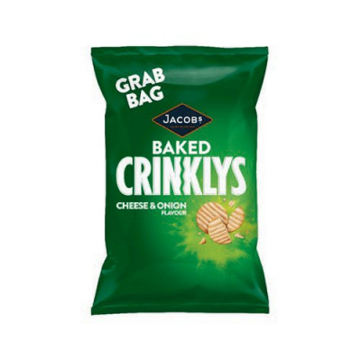 Crinklys Cheese & Onion Grab Bag 50g Pack 30