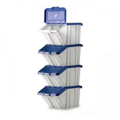 Multi-Functional Containers Blue Lids Pack 4