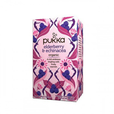 Pukka Elderberry and Echinacea Tea (Pack of 20) P5047