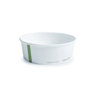 Vegware Bon Appetit Food Bowl 32oz PLA-Lined White (Pack of 50) RSC-32