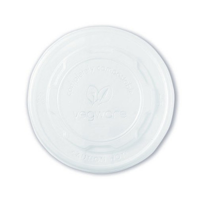 Vegware Soup Container Hot Lid 115-Series Opaque (Pack of 50) VLID115S