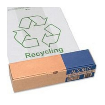 Acorn Green Recycle Bin Liners Pack 50