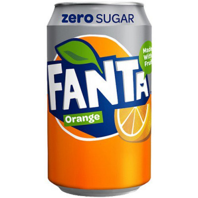 Fanta Orange Zero Cans 330ml (Pack of 24) 100229