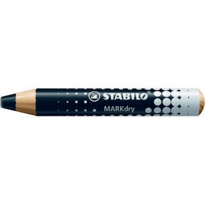 Stabilo Markdry Whiteboard Pencils Black (Pack of 5) 648/46