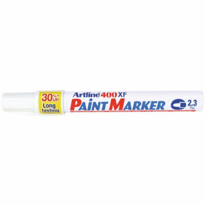 Artline 400 Paint Markers Outdoor or Industrial Use Bullet Tip 2.3mm Line White