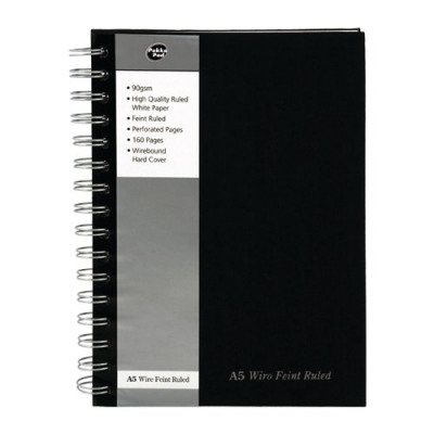 Pukka Pad Feint Ruled Wirebound Notebook A5 (Pack of 5) SBWRULA5