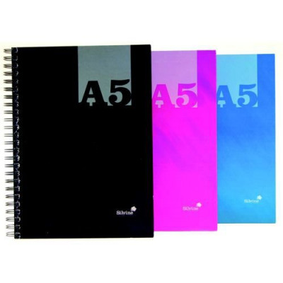 Silvine Luxpad Hardback Wirebound Notebook 140 Pages A5 (Pack of 12) THBA5AC