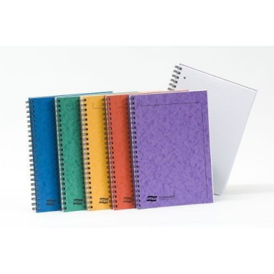 Oxford Touch A4 160 Page Wirebound Hardback Notebook Assorted Colours, Pack  of 3