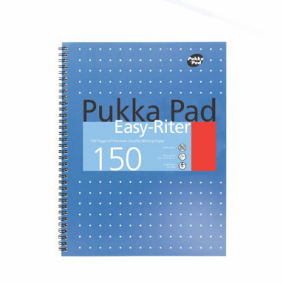 Pukka A4 Metallic Easy-Riter Pad Blue 150 Pages 80gsm