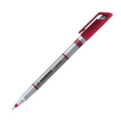 Stabilo Sensor Fineliner Bright Pen Red (Pack of 10) 189/40
