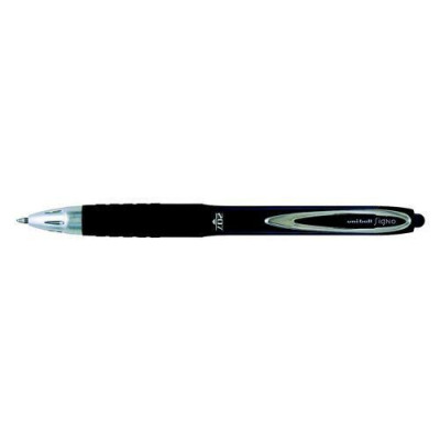 Uni-Ball Signo 207 Retractable Gel Rollerball Pen Medium Black (Pack of 12) 9004600