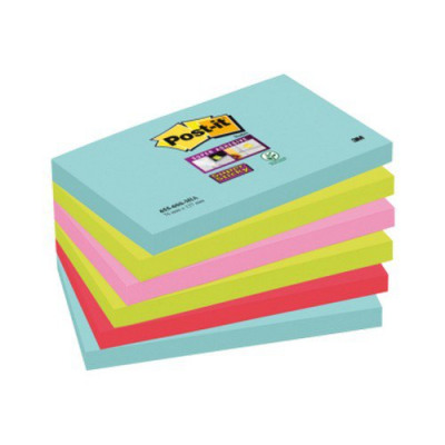 Post-it Super Sticky Notes Miami Lined Notes XXL Pack 3