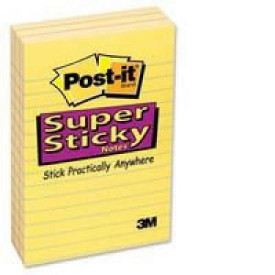 Post-it Notes Large Notes Feint Ruled Pad of 100 Sheets 102x152mm