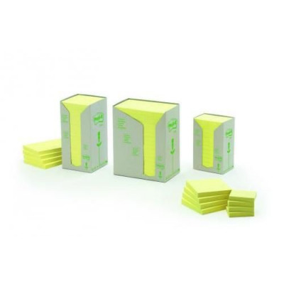 3M Post-It Note Recycled 3x5 Yellow Pack 16