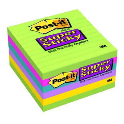 Post-It Ultra Colour Super Sticky Pad 125x200mm Pack 2
