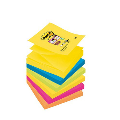 Post-it Super Sticky Notes 76x76 Rio Color Set Pack 6