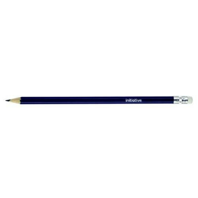 Initiative HB Eraser Tip Pencil With Blue Hexagonal Barrel