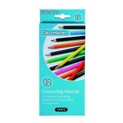 Classmaster Colouring Pencils Assorted Pack 12