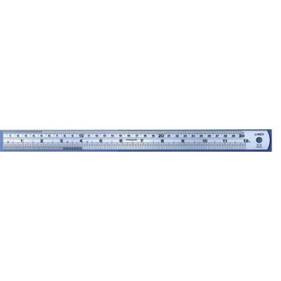 Linex Ruler Stainless Steel Imperial And Metric With Conversion Table 300mm