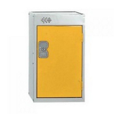 One Compartment Quarto Locker D300mm Yellow Door MC00078