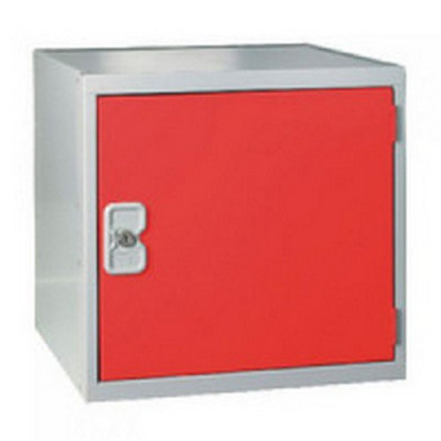 One Compartment Cube Locker D300mm Red Door MC00089