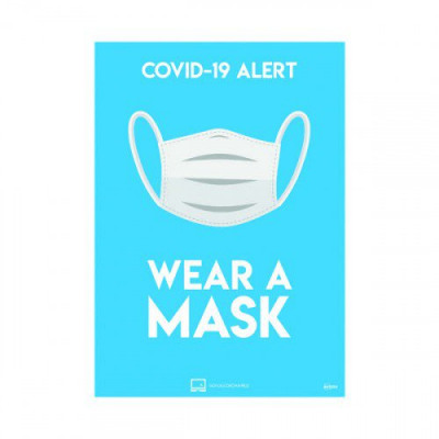 Avery COVID-19 Wear a Mask A4 Label 297x210mm 2 per pack