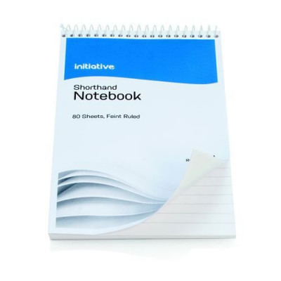Initiative Shorthand Notebook 160 Pages 203x127mm (8 x 5 Inch) 60gsm paper