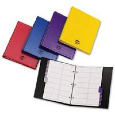 Concord CD6 Telephone Index Book Binder With Matching A-Z Index And 20 Sheets A5 Black