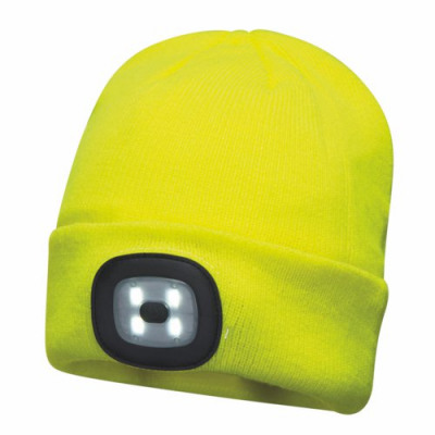 Rechargeable LED Beanie Yellow Pack 144