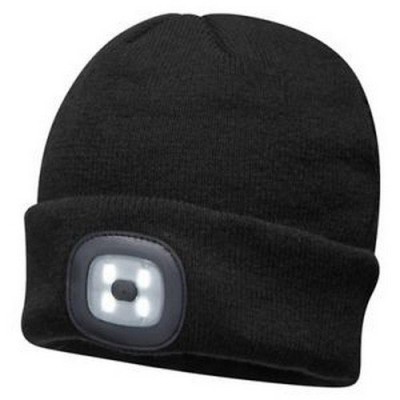 Rechargeable LED Beanie Black Pack 144