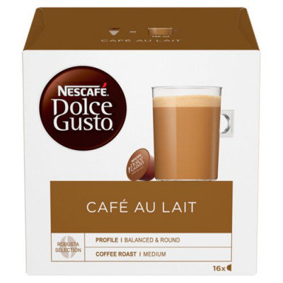 Nescafe Dolce Gusto Cafe au Lait Capsules (Pack of 48) 12235939