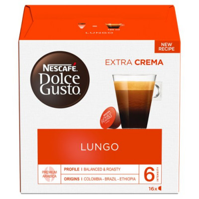 Nescafe Dolce Gusto Cafe Lungo Capsules (Pack of 48) 12019900