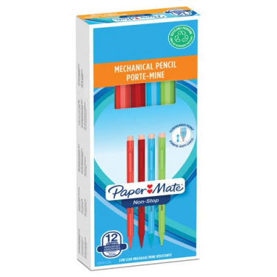 Papermate Pencil Non-Stop Assorted Pack 12