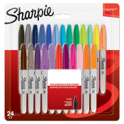 Sharpie Colourburst Marker Fine Assorted (Pack of 24) 2065405