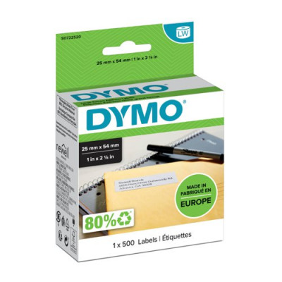 Dymo Labelwriter International Return Address Labels 25x54mm White Pack 500