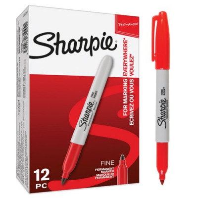 Papermate Sharpie Fine Tip Permanent Marker Red