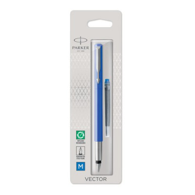 Parker Vector Fountain Pen Blue Medium