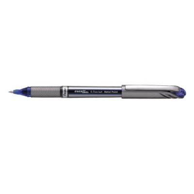 Pentel Energel Metal Tip Roller Ball Pen Blue
