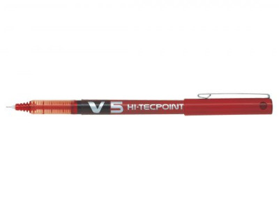 Pilot Hi-Tecpoint V5 Liquid Ink Rollerball Pen Red