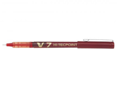 Pilot Hi-Tecpoint V7 Liquid Ink Rollerball Pen Red