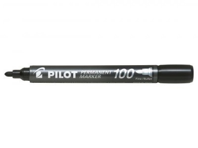 Pilot 100 Permanent Marker Black Bullet Tip 20 for 15