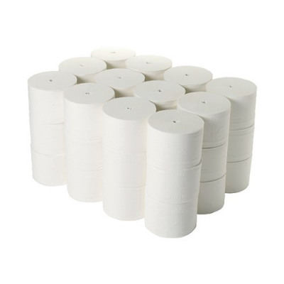 2Work Micro Twin Coreless Toilet Rolls 800 Sheets (Pack of 36) TWH900