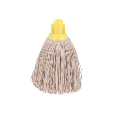 2Work 12oz Twine Rough Socket Mop Yellow (Pack of 10) PJTY1210I