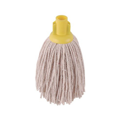 2Work 12oz PY Smooth Socket Mop Yellow (Pack of 10) 101869