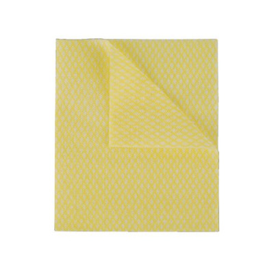 2Work Economy Cloth 420x350mm Yellow (Pack of 50) CCYC42BDI