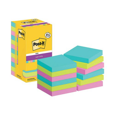 Post-it Super Sticky Notes Cosmic 76x76mm 90 (Pack of 8/4FOC) 7100259229