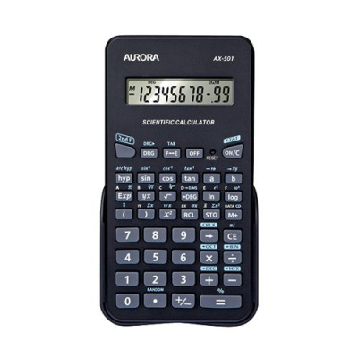 Aurora Black 10-digit 1-Line Scientific Calculator AX501