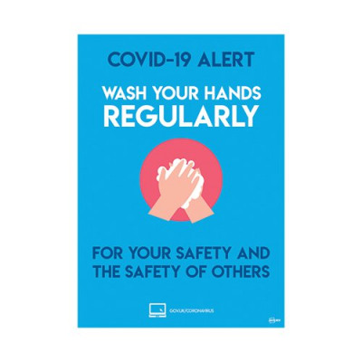 Avery COVID-19 Wash Hands A4 Label 297x210mm 2 per pack